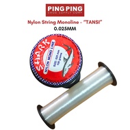 Shark Nylon Monoline "TANSI"  0.025MM 100grams (per cone) - THREAD for SHOE REPAIRS and FISHING LINE