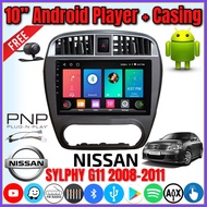 (Nissan Sylphy G11 2008-2011) 10" Android 2-DIN Car Player IPS Screen 2GB/4GB Ram + 32GB/64GB with C