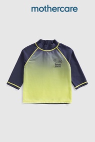 ชุดว่ายน้ำเด็กผู้ชาย Mothercare Croc Sunsafe Rash Vest Upf50+ HC448