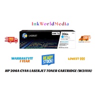 HP 206A Cyan LaserJet Toner Cartridge (W2111A)