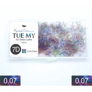 7D Color Fan Silk Eyelashes 0.07 Fiber