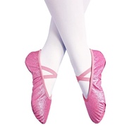【big-discount】 Girls Ballet Shoes Glitter Pink Flat Ballet Dancing Slippers Dance Shoes For Women Kids Children