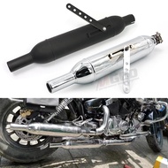 38/40/43/45mm Universal Motorcycle Cafe Racer Exhaust Pipe Escape Moto Board Muffler Sliding Bracket Modified Motorcross