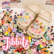 S0490 สุ่มลาย Crocs Jibbitz jibbit 1ชิ้น ยางPVC จิบิ ตัวติดรองเท้า อุปกรณ์DIY ตกแต่งรองเท้า