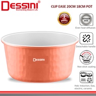 DESSINI ITALY CLIPEASE CES-P18 18CM CES-P20 20CM Detachable Handle Induction Casserole Bowl Stock Po