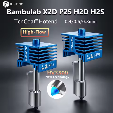 Upgrade TcnCoat Bambulab X2D P2S H2D H2S Hotend High Flow High-Speed 0.4 0.6 0.8 Nozzle Hot End High