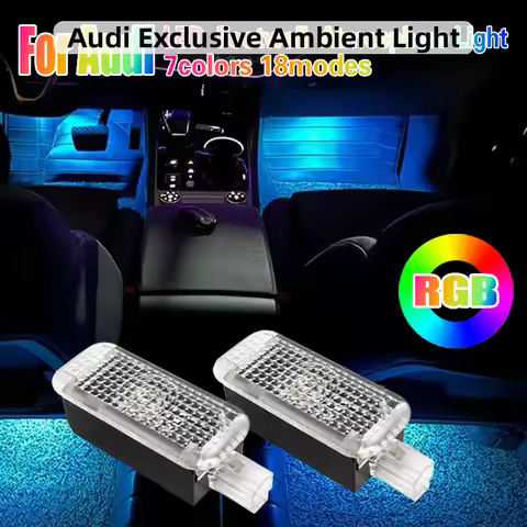 Car Footwell Lights Accessories For Audi A1 8X A3 8V 8Y A4 B8 B9 A5 8T A6 C6 C7 C8 A7 A8 D3 D4 D5 Q2