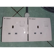 2 gang Extension Socket Plug