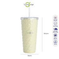 Ly nước giữ nhiệt có ống hút LivingOn LivingOvoje 700ml - Straw Cold Cup - SY-064
