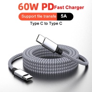 3M 60W Type C to Type C Cable PD Fast Charger USB C Long Data Cord for Smartphone/Tablet/Camer