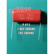 1.8UF 500VAC 185 500VAC 1.8UF 500V 185 500V MYLAR CAPACITOR (Panasonic KDK Ceiling Fan)