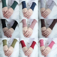 Handsock Hijab Galeria Moss Crepe fit to L, Mask Plain Hijab Galeria