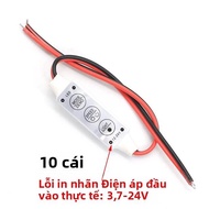 10 Chiếc Đèn LED Mâm Xe RC Đèn Sườn Xe Đèn Pha Chói Cho Xe RC Trx4 D90 D110 Axial Scx10 Tương Thích