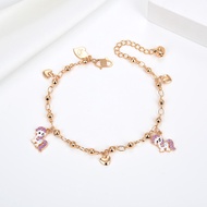 Hyl Jewelry 91b Gelang Anak Titanium Bangle Segar Bracelet Terbaru Perempuan Emas Bayi Muda Asli Lak