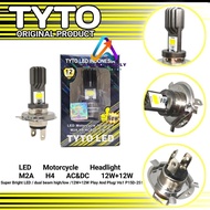 TYTO M2A H4 Motorcycle Headlight Bulb 3 Legs Ac Dc Waterproof