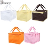KOPIEWDX78JQ Insulated Thermal Cooler Bag, Solid Color Zip Refrigerated Bag,  Tin Foil Portable Drin