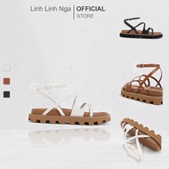 Crossover Ankle-Strap Sandals - CK1-70381028 Genuine full bill