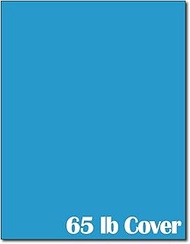 65lb Cover Cardstock Paper - 8.5 x 11 inch - 25 Sheets (Bright Blue)