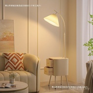 Bedside Table Side Shelf Table Lamp Coffee Table Cream Bedroom Floor Lamp Style Smart French Atmosph