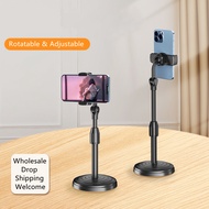 Cingrow 360° Rotatable Cell Phone Stand Height Adjustable Phone Holder Desk Phone Stand for All Mobile Phone Such as iPhone 14/13/12 Samsung Galaxy and Other Phones