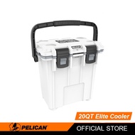 Pelican 20QT Elite Cooler-White/Grey Multipurpose Size 20 Liters