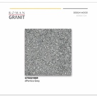 Roman Granit Lantai Abu-Abu Kasar,Keramik 60x60 Lantai Teras Tekstur
