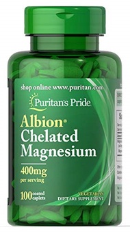 Puritan s Pride Albion Chelated Magnesium 400 mg-100 Caplets