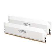 Micron 美光  PRO D5 6000 64GB (32G*2) CL40 白色 超頻 散熱片 桌上型記憶體