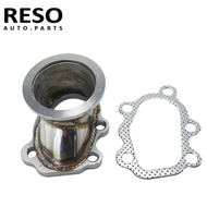 RESO 304 Stainless Steel 2.5 inch 63.5mm V- band Clamp Flange Turbo Down Pipe Adapter 304 Stainless 
