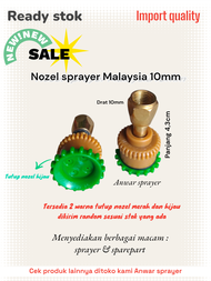 NOZEL / SPUYER / NOZEL SPRAYER MALAYSIA / KNAPSACK LOBANG 4 LURUS MALAYSIA DRAT 10MM / NOZEL SPRAYER