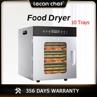 Lecon stainless steel 10-layer commercial food dehydrator, electric oven for drying fruitspet snacks