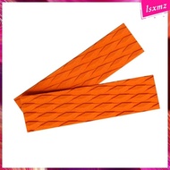 [Lsxmz] 2Pcs EVA Non Slip Skimboard Traction Pad Bar grip Surfboard Surfing - Orange, 35x10cm