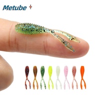 METUBE 10pcs 36mm 0.3g Artificial Bait for Ocean Sea Wobbler Silicone Worm Lures