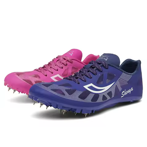 Track and Field Running Spike Shoes Mesh Breathable Lightweight Durable Long Jump Sprint Training Sn