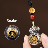 Gantungan Kunci Tradisional Kantong Fu Hoki Fengshui Cina Keberuntungan Lucky Keychain Gantungan Kun