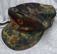 (真軍品)德軍迷彩鴨咀帽