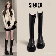 ️ZZSmir Dr. Martens Boots Female Boots2023Autumn and Winter below the Knee Long and Mid-Calf Length Knight Boots Small