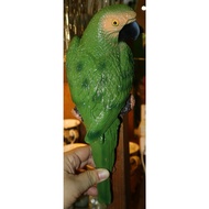 [Jilian Workshop] Simulation Macaw (Green) Garden Balcony Decoration Bird Decoration-20250817