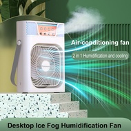 Portable USB Mini Aircond, Air Cooler, Mist Fan, Kipas Penyejuk Mini Meja Mini Fan Kipas Mini Cooling Fan 冷风机 风扇