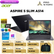 acer aspire 5 slim a514 mx550 2gb i5 1235u 16/512 ssd w11 ohs fhd ips - basic b 8gb