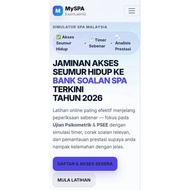 Ujian Psikometrik & PSEE SPA 2026 | 1000+ Soalan | Simulator Sebenar | Akses 24/7