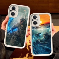 White Casing for OPPO Reno Find X5 8Z 8 7Z 7 Lite 5G S71 Godzilla vs Kong