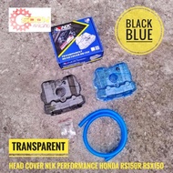 RS150R RSX150 HEAD COVER NLK PERFORMANCE TRANSPARENT BLUE BLACK HONDA RS RS150R RSX RSX150
