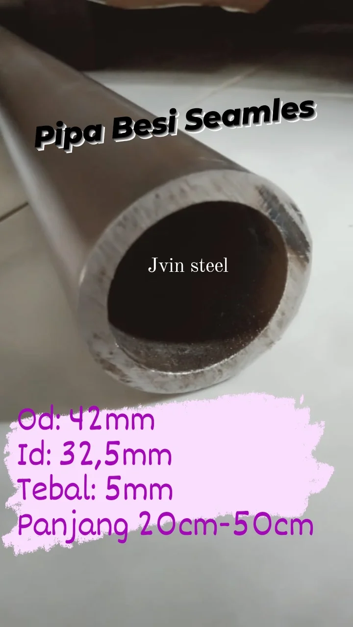 Pipa Besi Seamles/ Od: 42mm Id: 325mm Tebal: 5mm