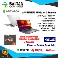 Laptop Asus M415DAO AMD Ryzen 3 Ram 8Gb SSD 512Gb, banyak bonus