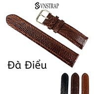 Ostrich leather watch strap 18mm 20mm 22mm hand-stitched leather watch strap D42