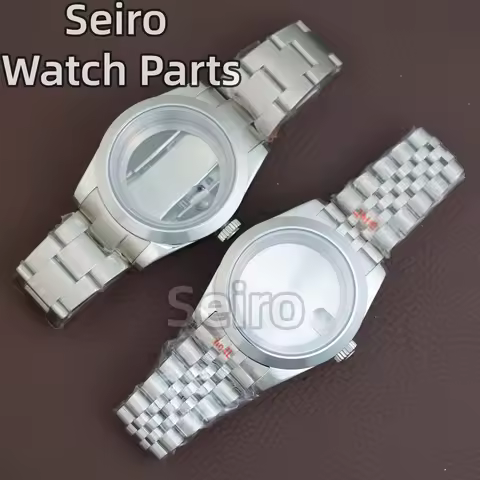 36MM/39MM Stainless Steel Watch Case Strap Sapphire Glass 100M Waterproof Watchcase for Datejust Sei