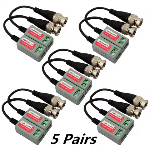 HD CVI TVI AHD Video Balun Transceiver for CCTV Security Camera BNC Network Transmission 1080P Video