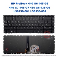 HP ProBook 440 G6 445 G6 440 G7 445 G7 430 G6 435 G6 L38139-001 L38138-001 Laptop Keyboard