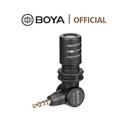 BOYA BY-M110 Omnidirectional 3.5mm TRRS Condenser Microphone 180° Rotating Head Mini Mic for Smartphones Laptop Tablets